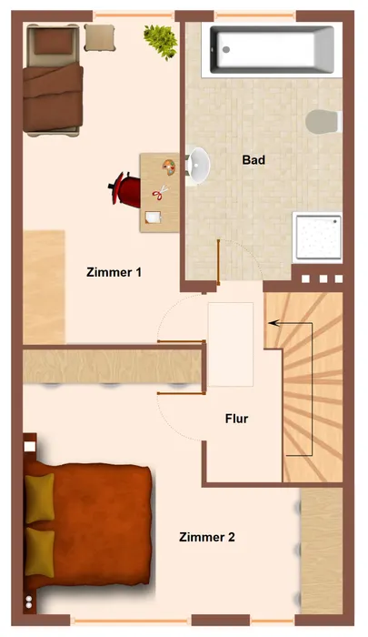 Grundriss Obergeschoss