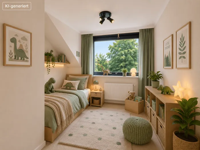 Kinderzimmer 2 im 1. OG mit KI möbliert