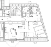 Grundriss der DG-Wohnung
