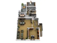 Grundriss Hochparterre u. EG