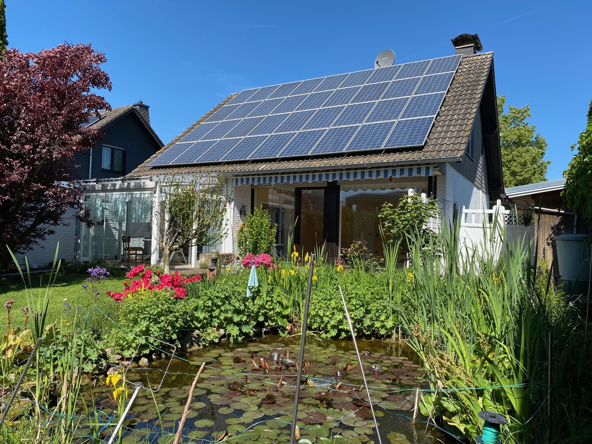 Hausansicht Garten