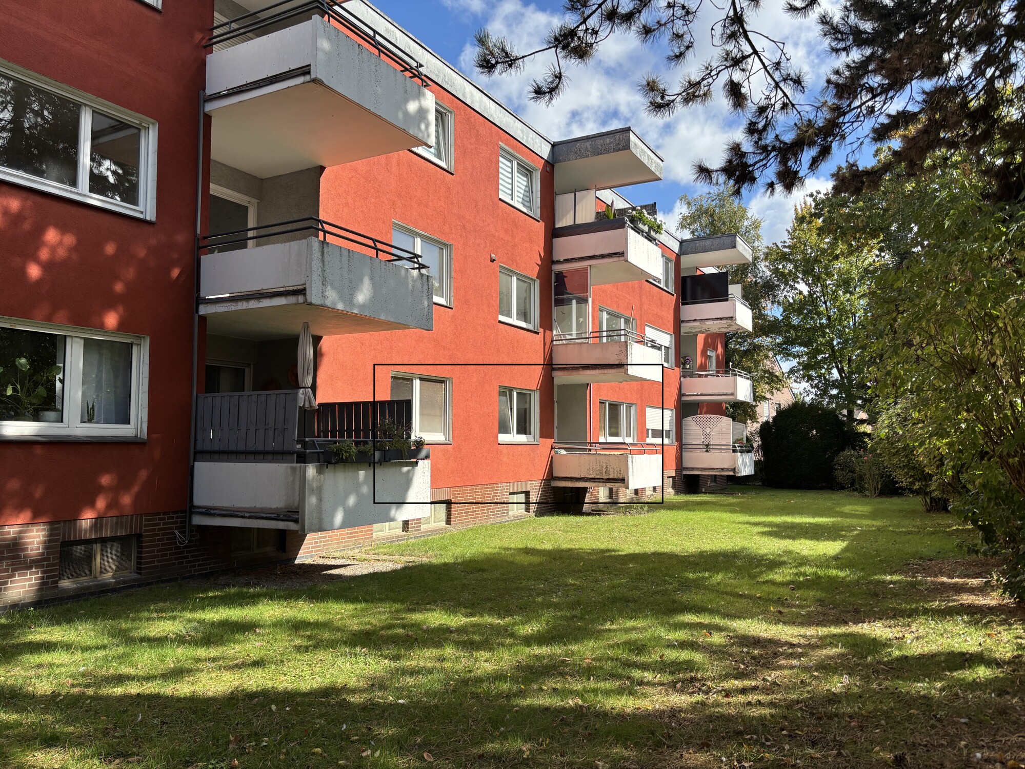 Rückansicht Garten