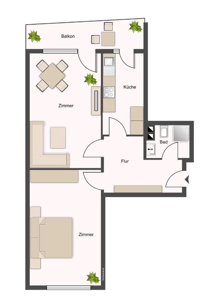 WG-Wohnung mit Südbalkon - Photo 5