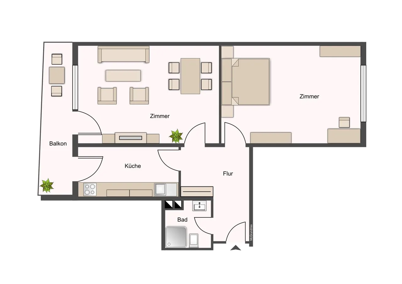 Gemütliche WG-Wohnung mit Sonnenbalkon - Photo 5