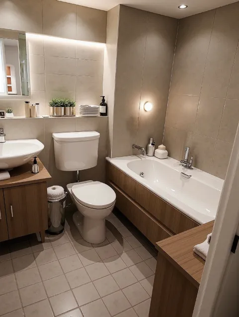 Badezimmer visualisiert