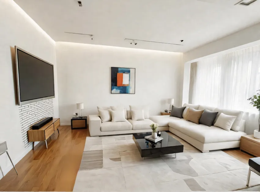 Wohnzimmer visualisiert
