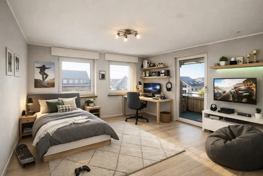 Jugendzimmer visualisiert