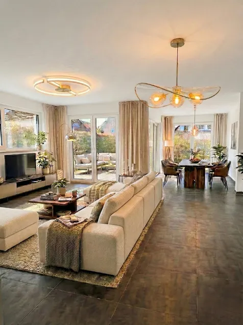 Wohnbereich visualisiert