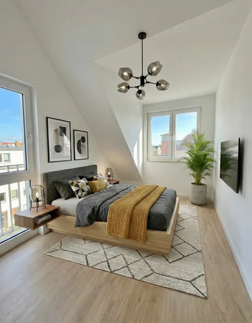 Schlafzimmer DG visualuisiert