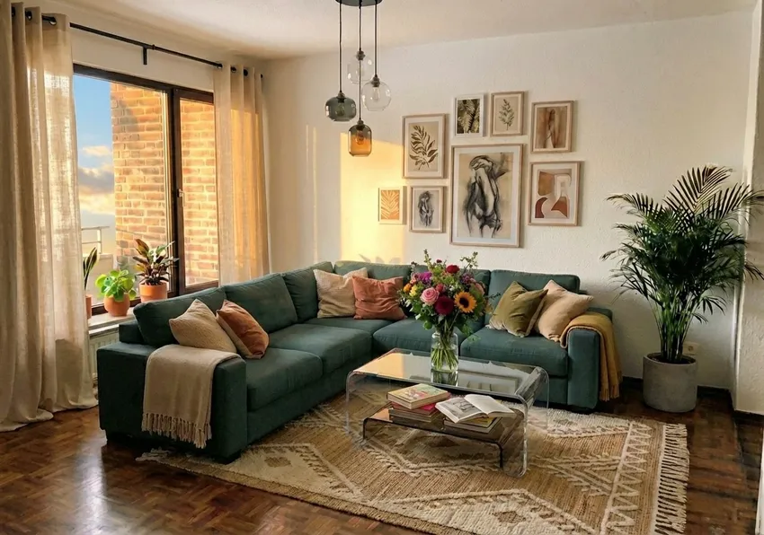 Wohnbereich visualisiert