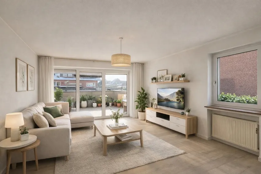 Wohnzimmer visualisiert