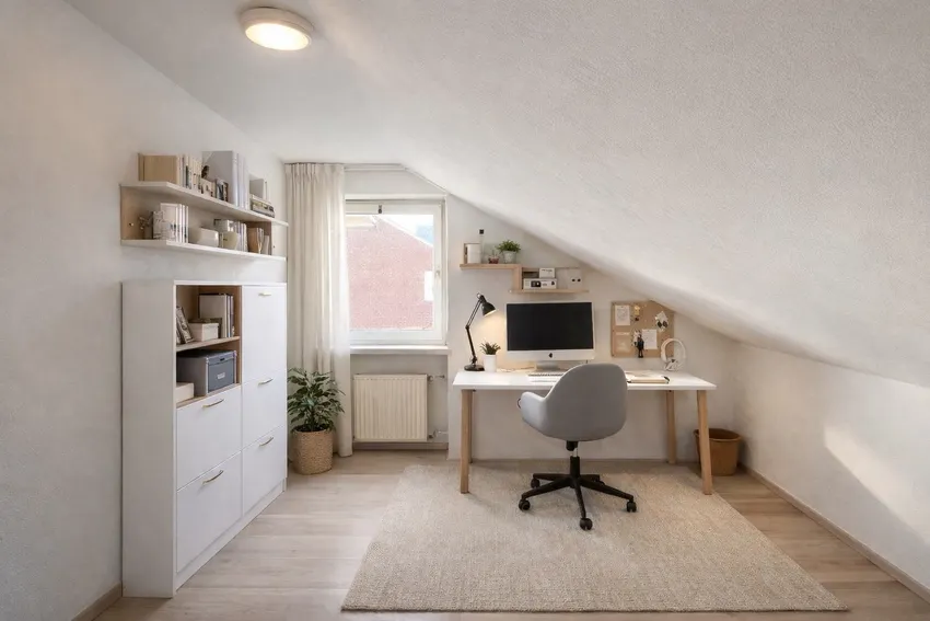 Arbeitszimmer visualisiert