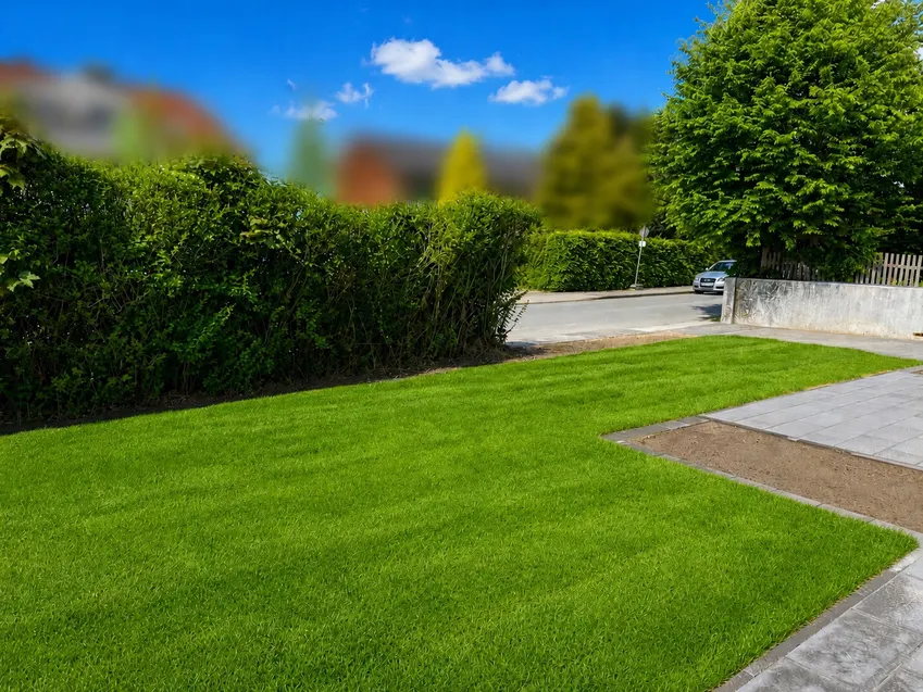 Garten zur Straße Pixel