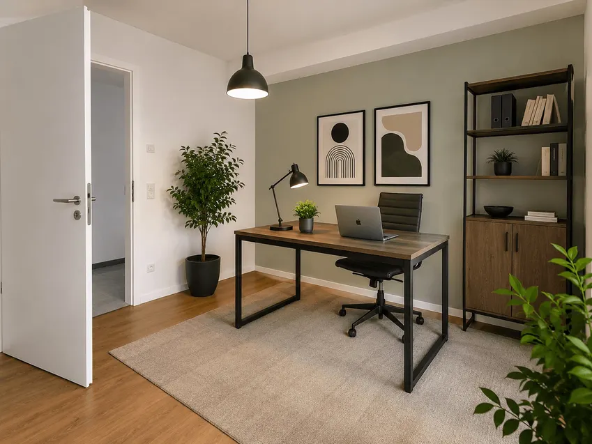 Arbeitszimmer oder Gästezimmer visualisiert
