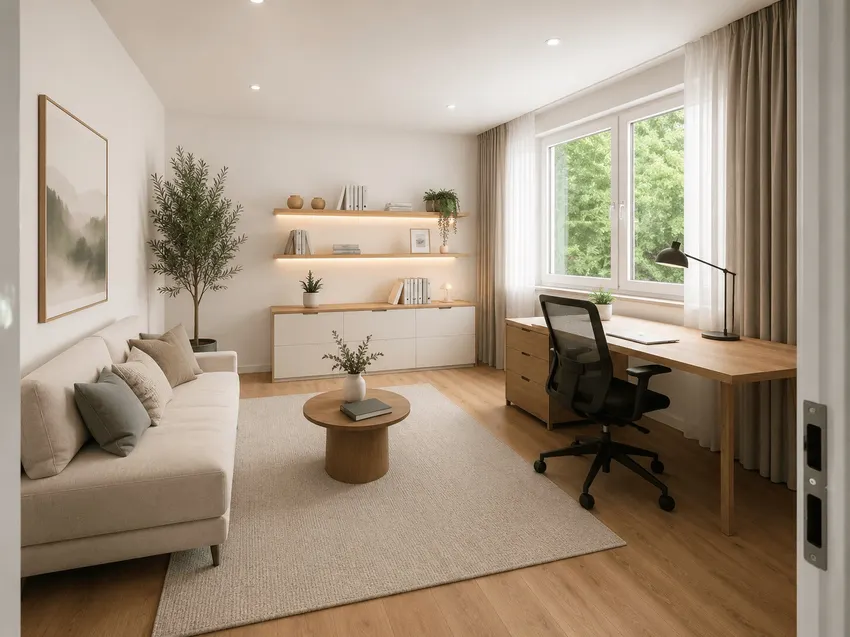 Arbeitszimmer o Schlafzimmer 1OG visualisiert