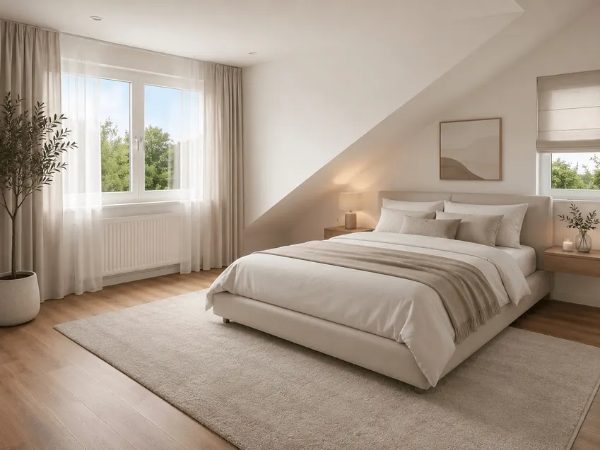 Schlafzimmer DG visualisiert
