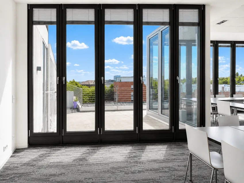 Blick auf die Dachterrasse