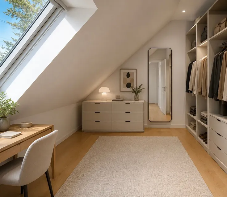 Ankleide, Homeoffice visualisiert