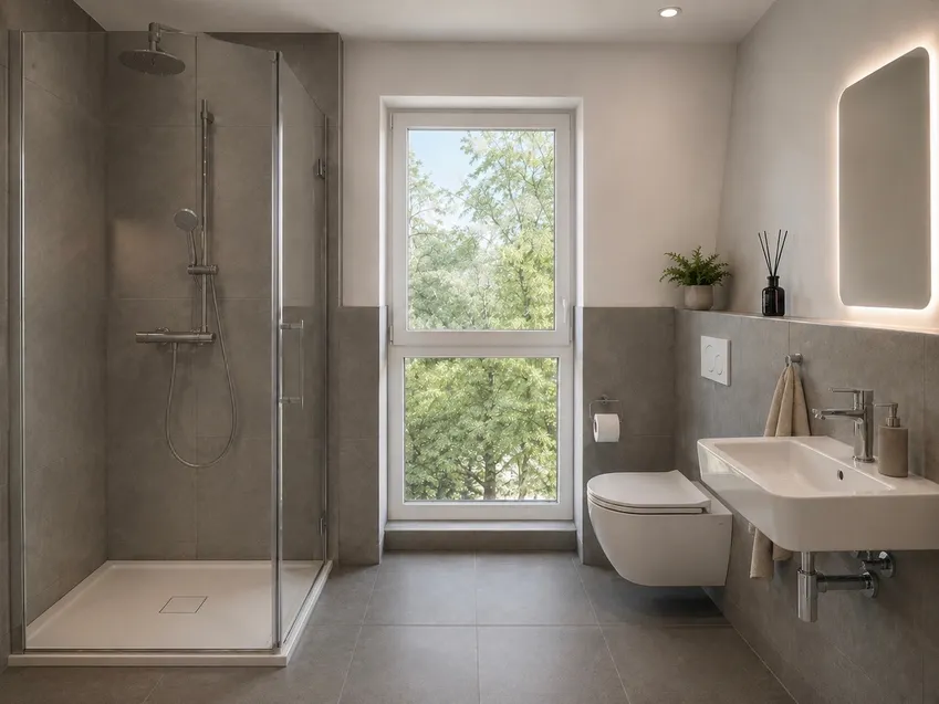 Badezimmer visualisiert