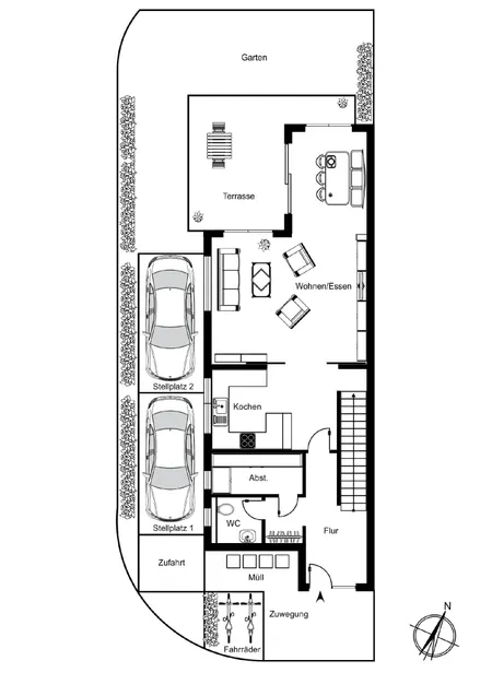 Grundriss EG links