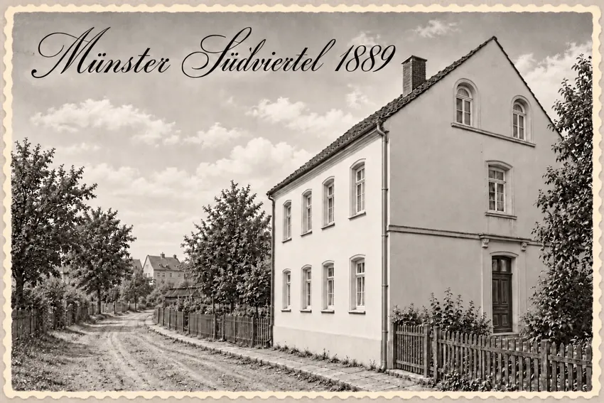 Münster Südviertel 1889 AI generiert