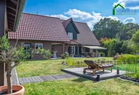Blick vom Gartenhaus