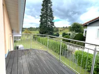 Blick vom Balkon