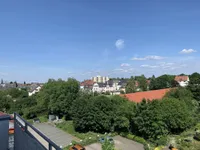Blick vom Balkon