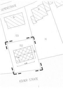 Die Zeichnung zur Bauvoranfrage