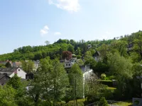 Dachloggia mit Blick zum Schloss 