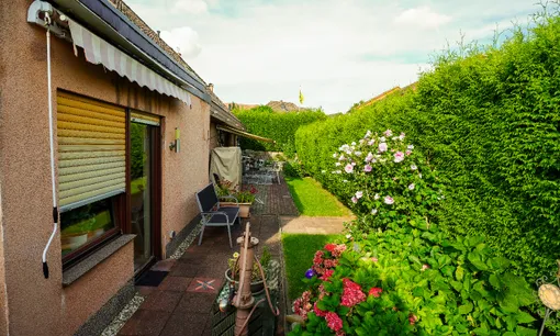 Rückseite Garten Anbau