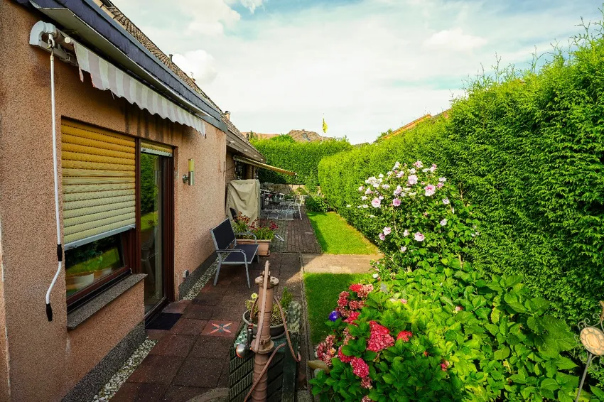 Rückseite Garten Anbau