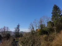 Blick aus dem Schlafzimmer Richtung Schloss