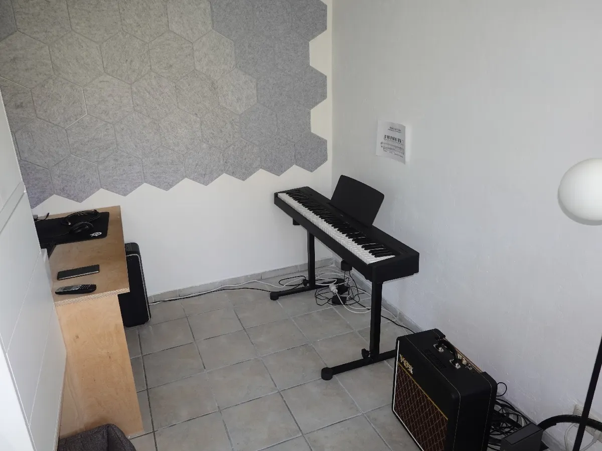 Abgetrennter Home-Officebereich