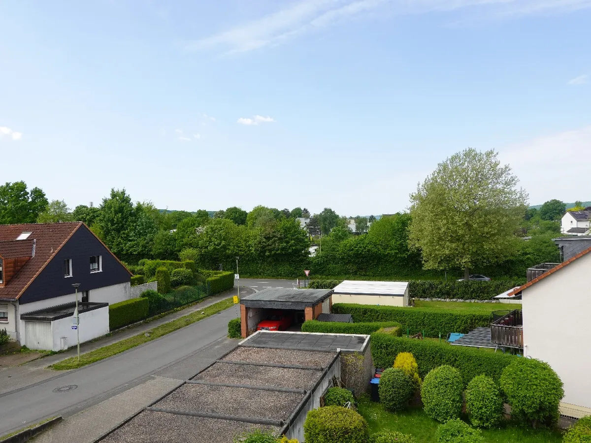 Schöne Aussicht von der Loggia