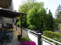 22 m² großer Balkon mit Süd-Westausrichtung