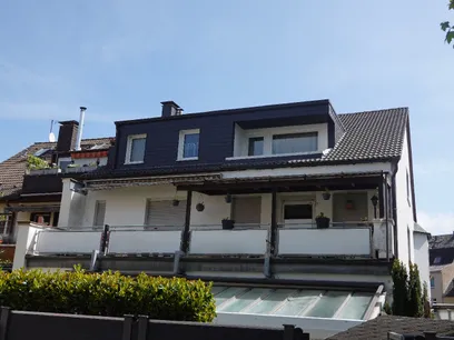 Balkonansicht auf der Hausrückseite