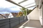 Überdachte Loggia m Schlafzimmer