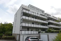 Rückansicht auf die Balkone