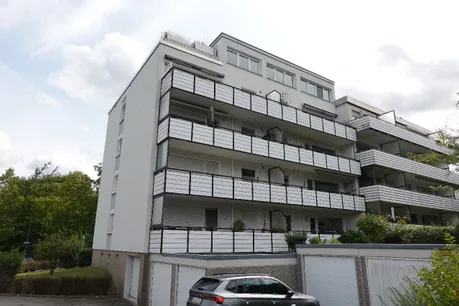 Rückansicht auf die Balkone