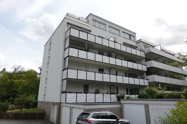 Rückansicht auf die Balkone