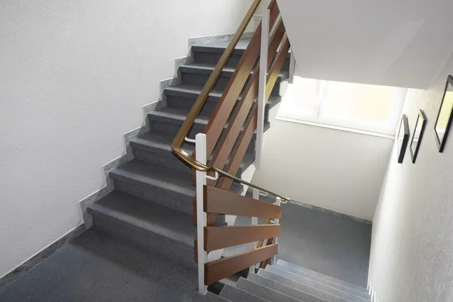 Das gepflegte Treppenhaus