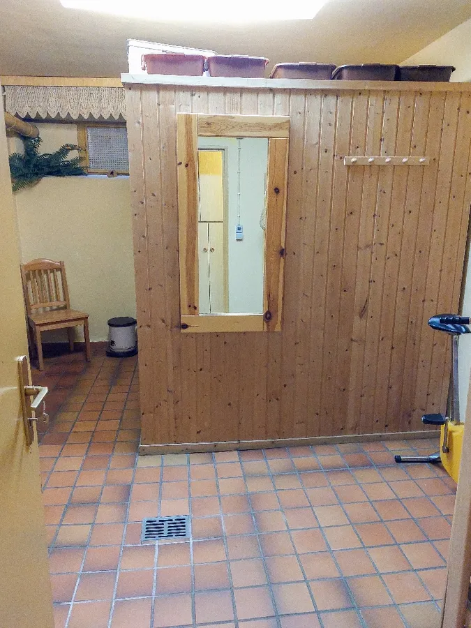 Die Sauna im Keller