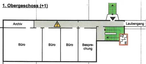 Grundriss obere Etage