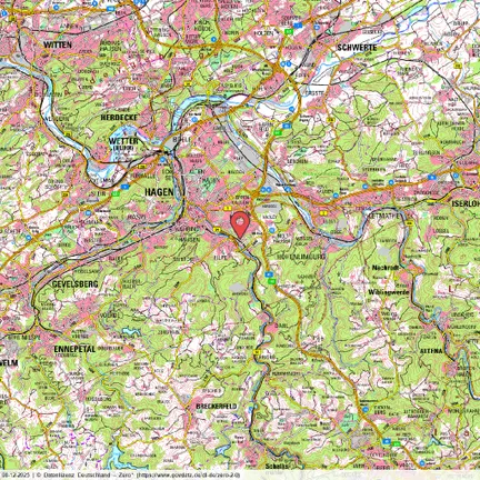 Straßenkarte makro (immomaps.shop)