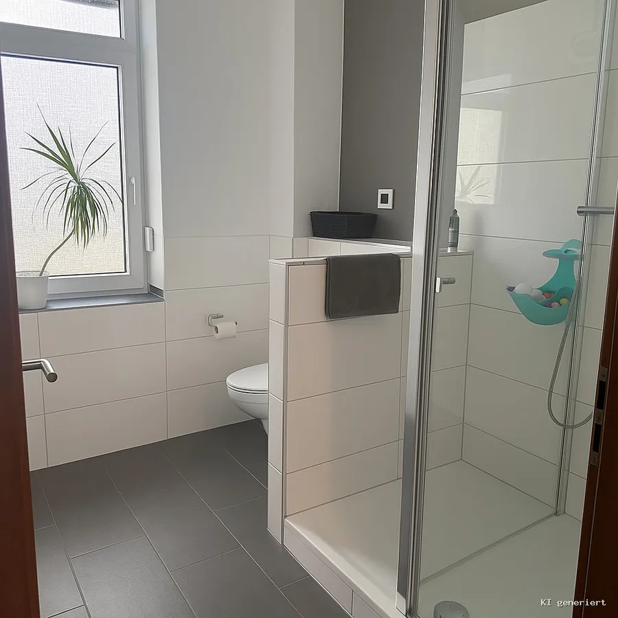 2. Tageslichtbad mit Walk-In-Dusche