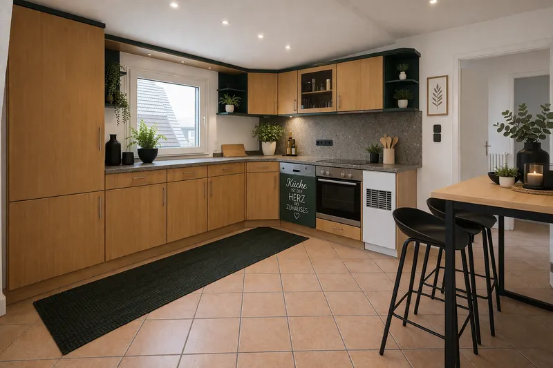 Helle ca. 100 m² große 3-Zimmer-Maisonettewohnung mit Einbauküche und Tageslichtbad - Foto 4