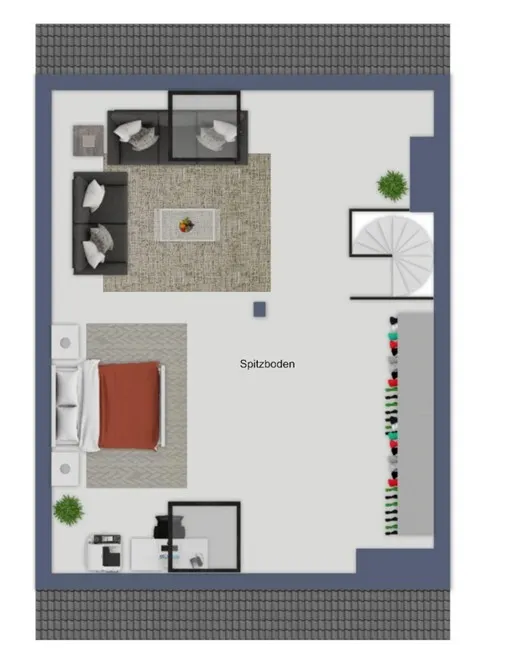 Grundriss Dachstudio