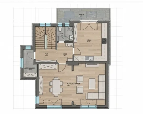 1. OG Grundriss