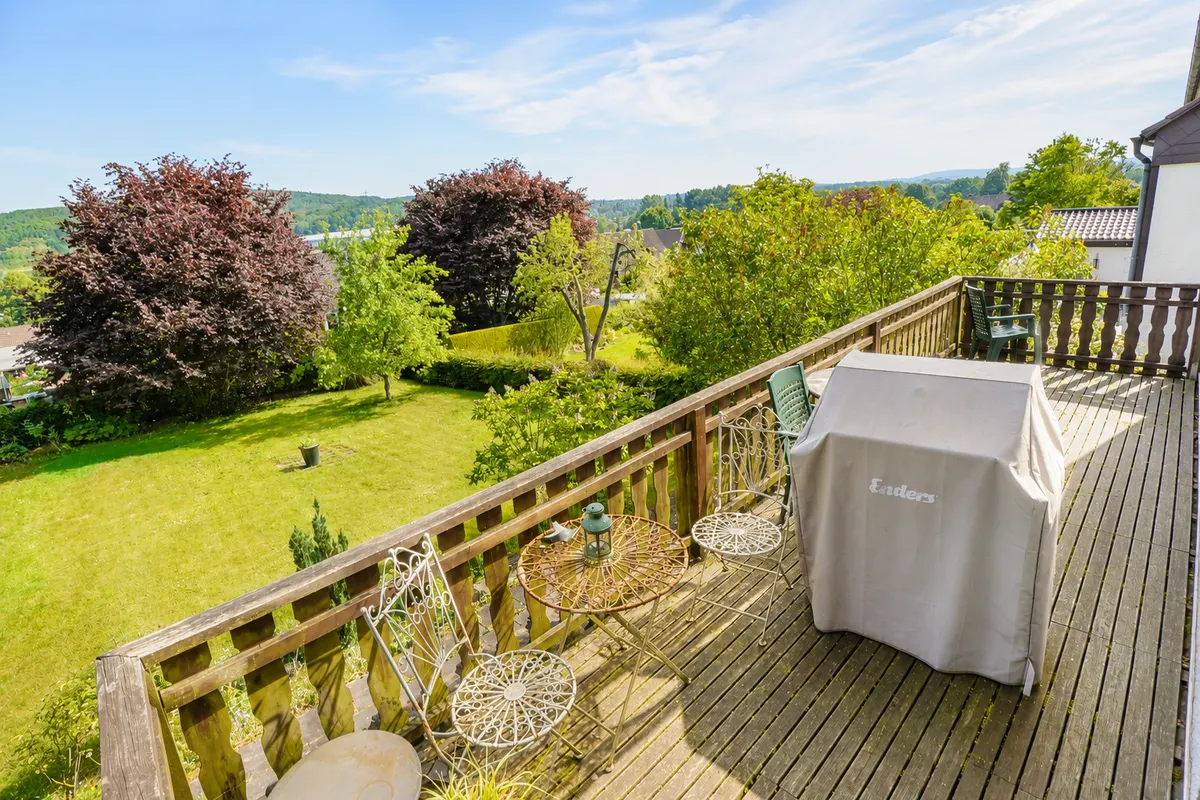 Ausblick vom Balkon
